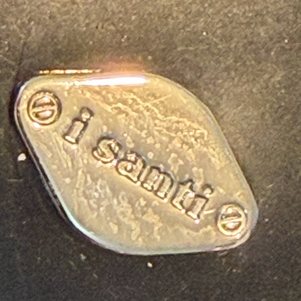 ISANTI BLACK patent Handbag VINTAGE - Picture 4 of 5